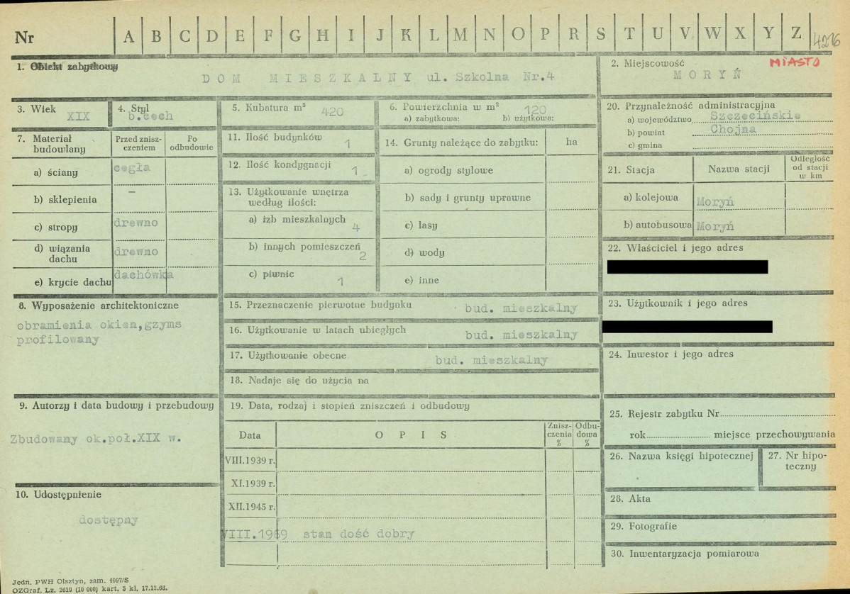 KZ - Karta zielona, skan nr 1
