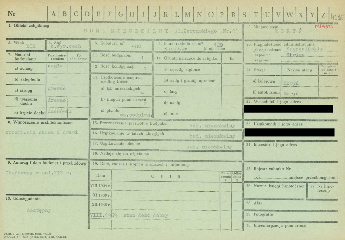 KZ - Karta zielona, skan nr 1