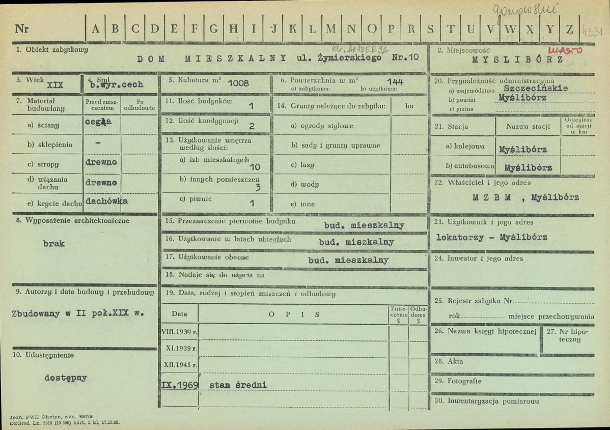 Karta zielona, skan nr 1