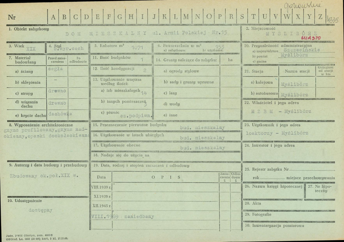 Karta zielona, skan nr 1