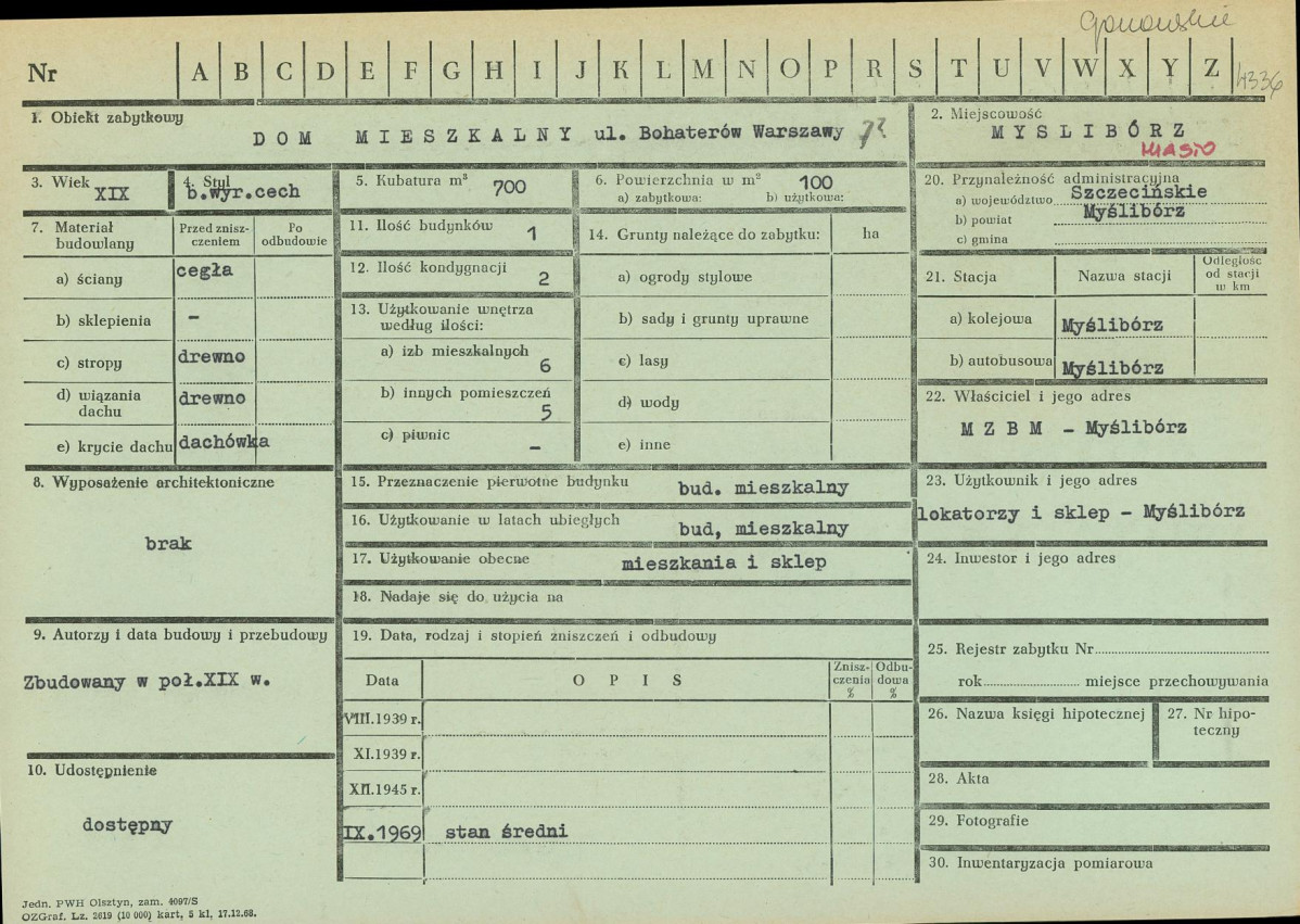 Karta zielona, skan nr 1