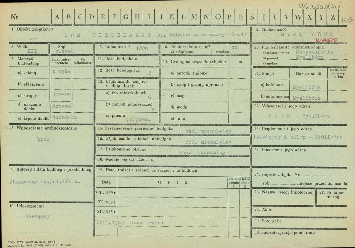 Karta zielona, skan nr 1