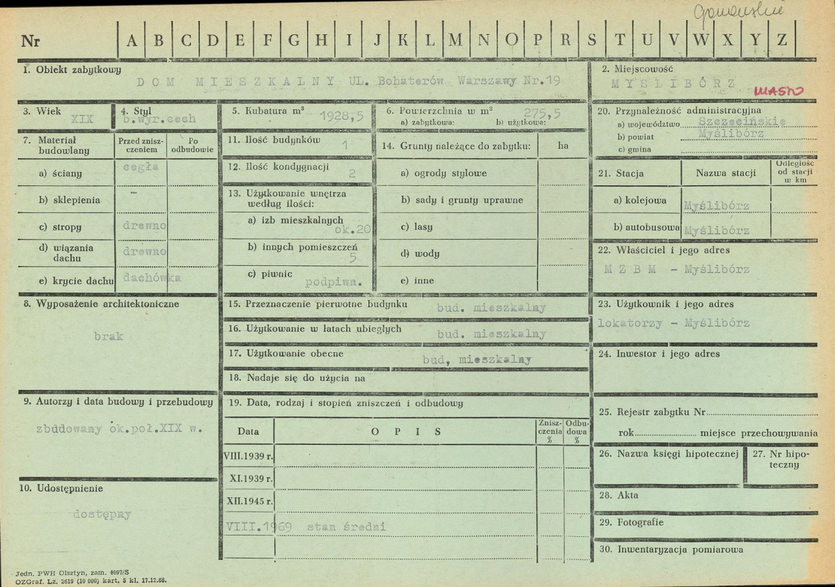 Karta zielona, skan nr 1