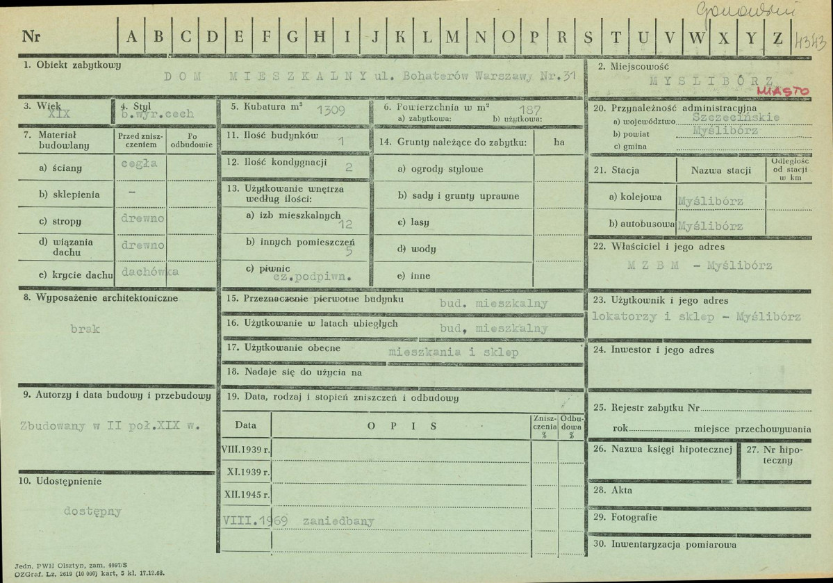 Karta zielona, skan nr 1