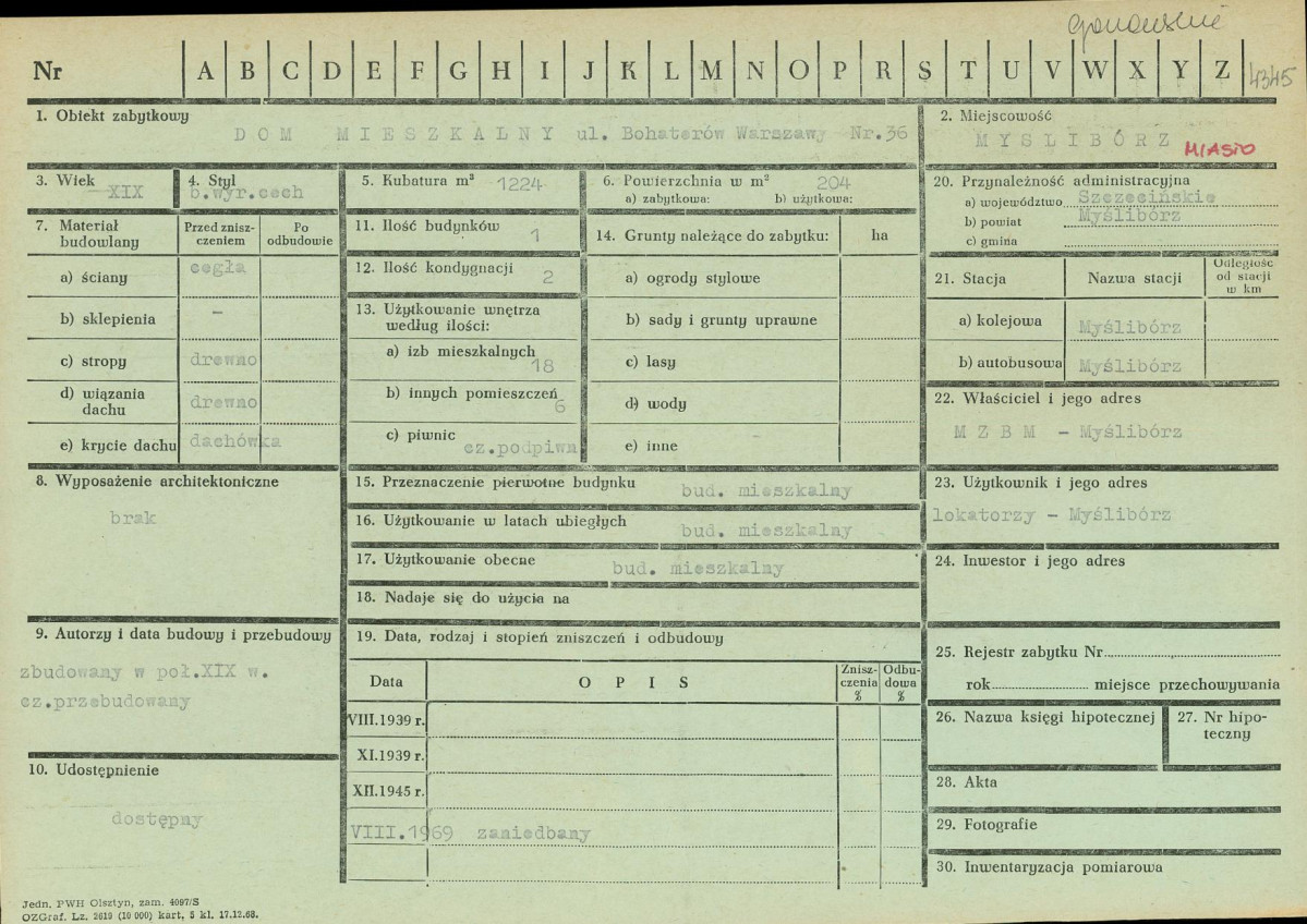 Karta zielona, skan nr 1