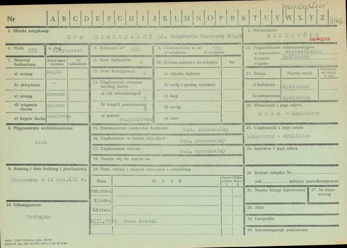 Karta zielona, skan nr 1
