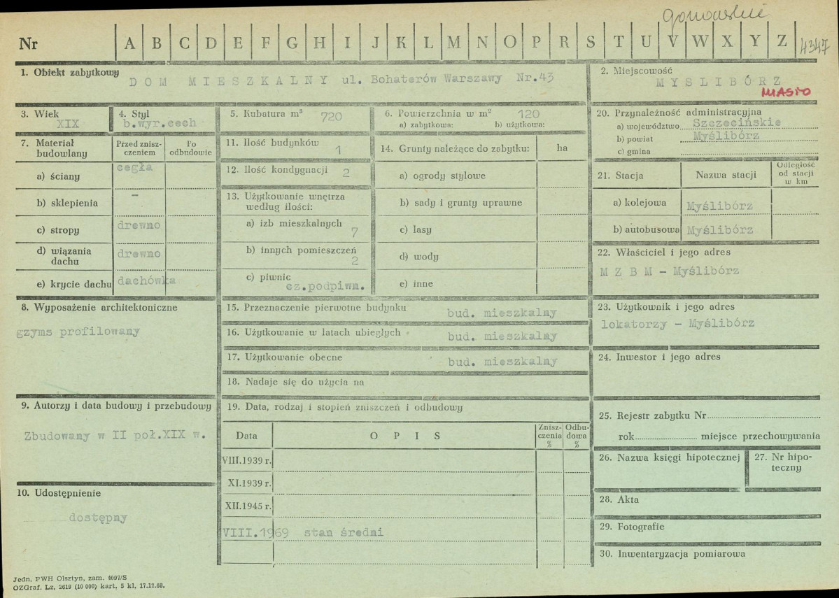 Karta zielona, skan nr 1