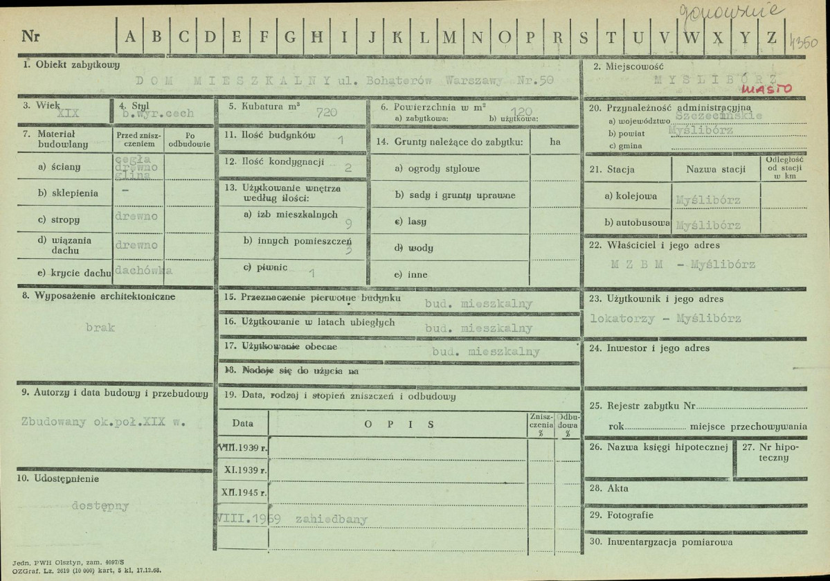 Karta zielona, skan nr 1
