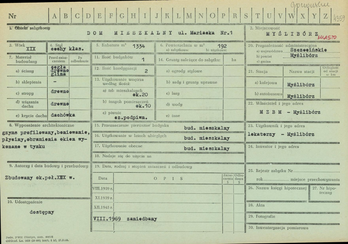 Karta zielona, skan nr 1