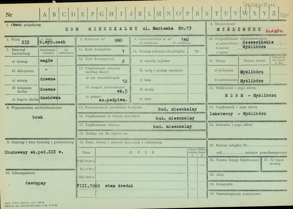 Karta zielona, skan nr 1