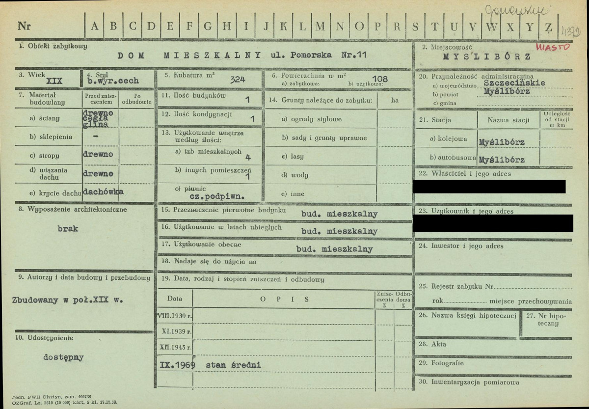 KZ - Karta zielona, skan nr 1