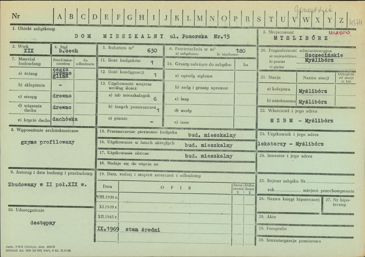 Karta zielona, skan nr 1