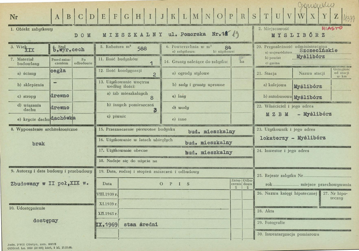 Karta zielona, skan nr 1