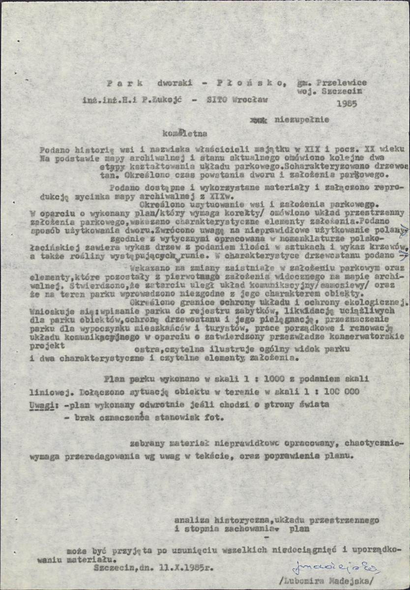 Ewidencja parkowa, skan nr 15