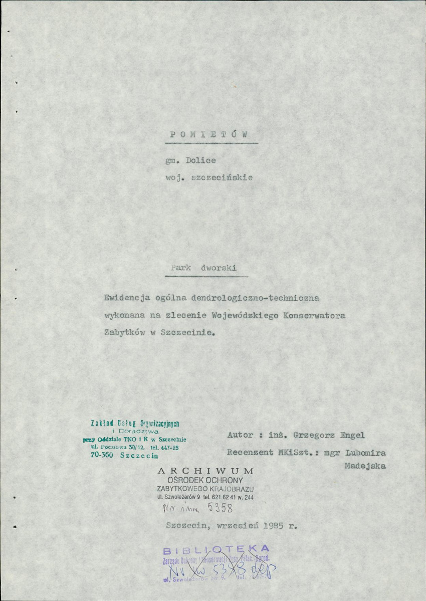 EP - Ewidencja parkowa, skan nr 6