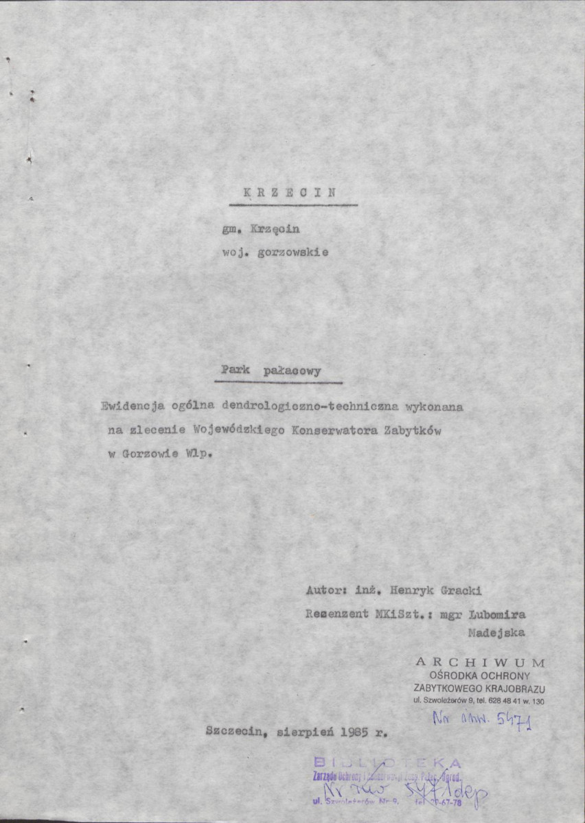 Ewidencja parkowa, skan nr 4