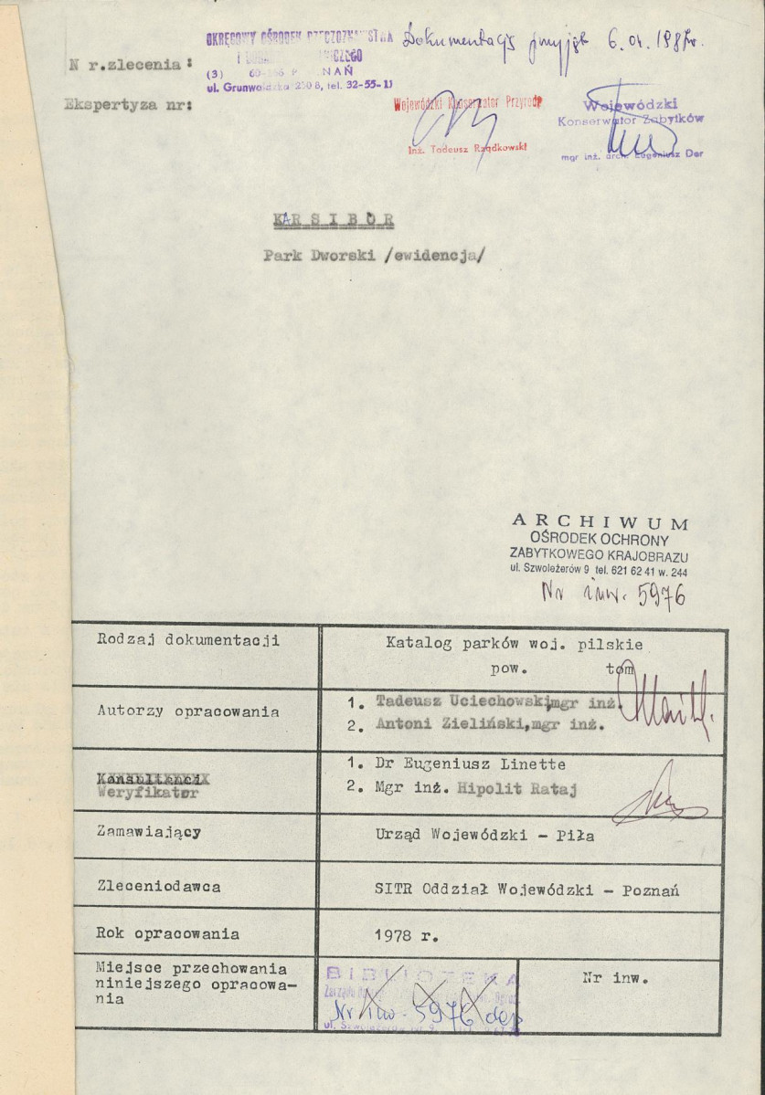 EP - Ewidencja parkowa, skan nr 5