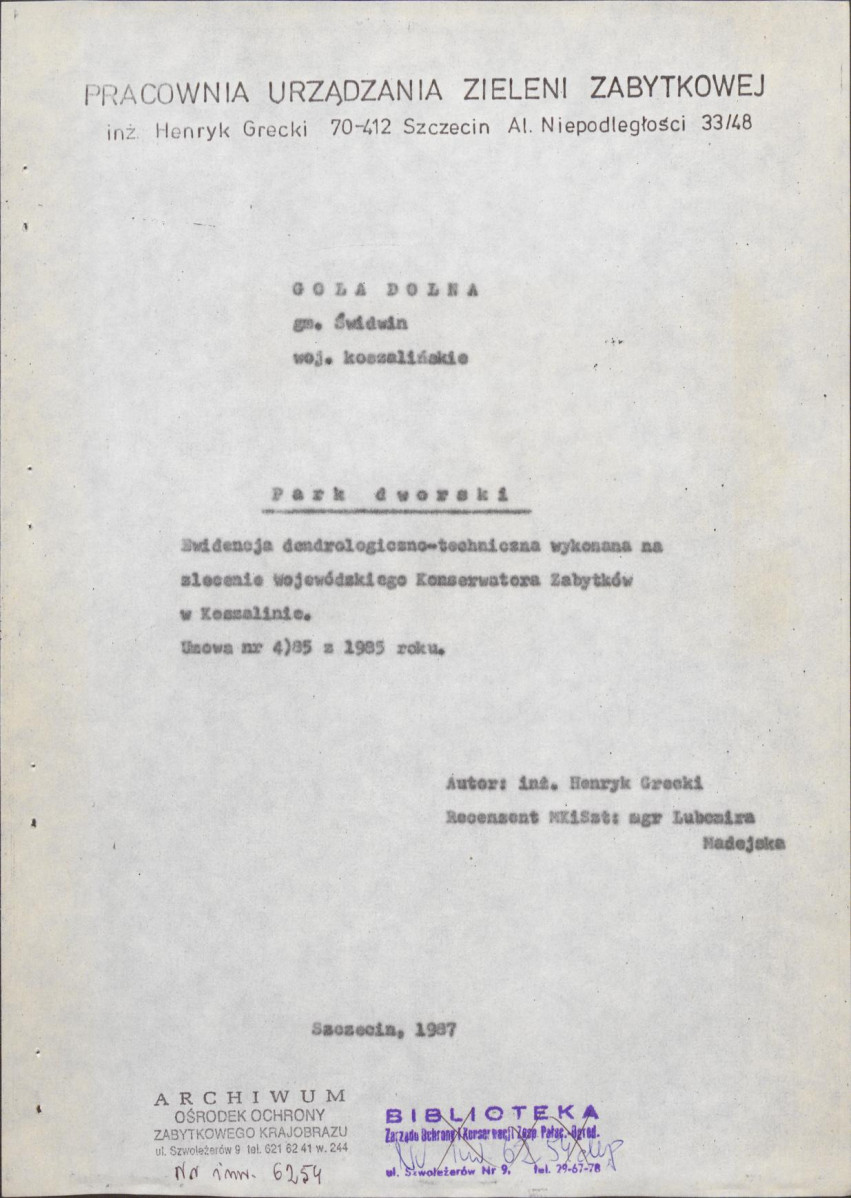 EP - Ewidencja parkowa, skan nr 4