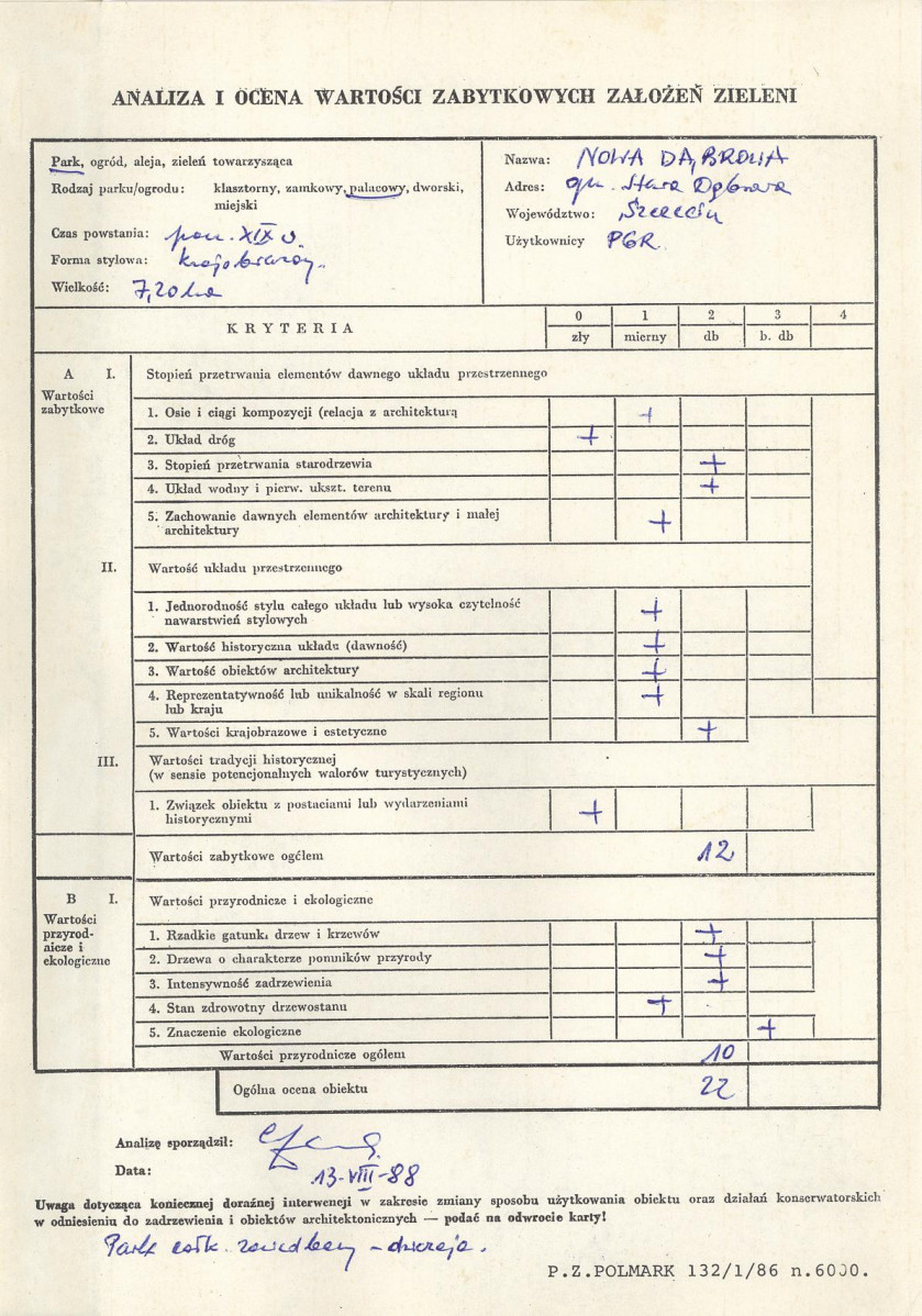 EP - Ewidencja parkowa, skan nr 3
