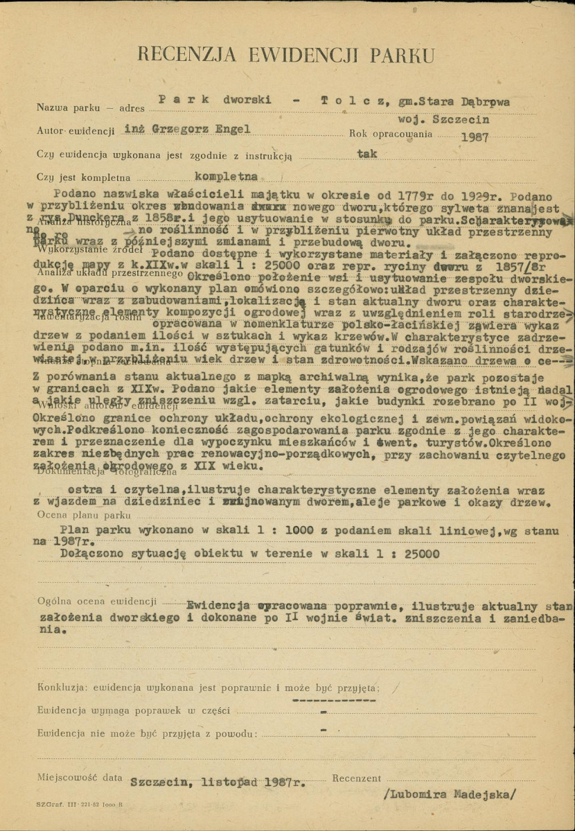 EP - Ewidencja parkowa, skan nr 36