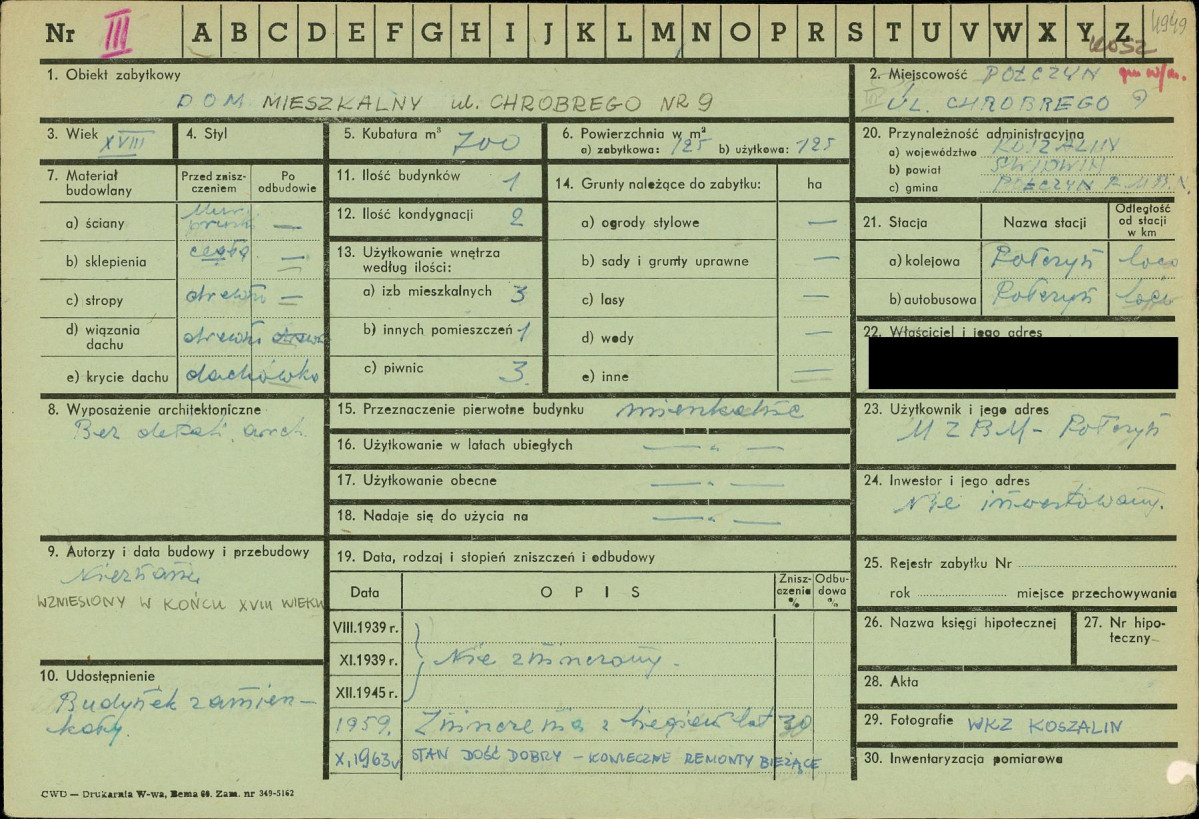 KZ - Karta zielona, skan nr 1