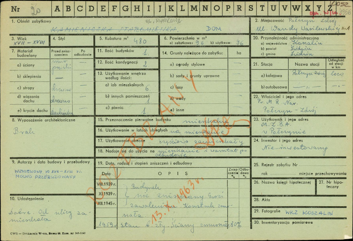 KZ - Karta zielona, skan nr 1