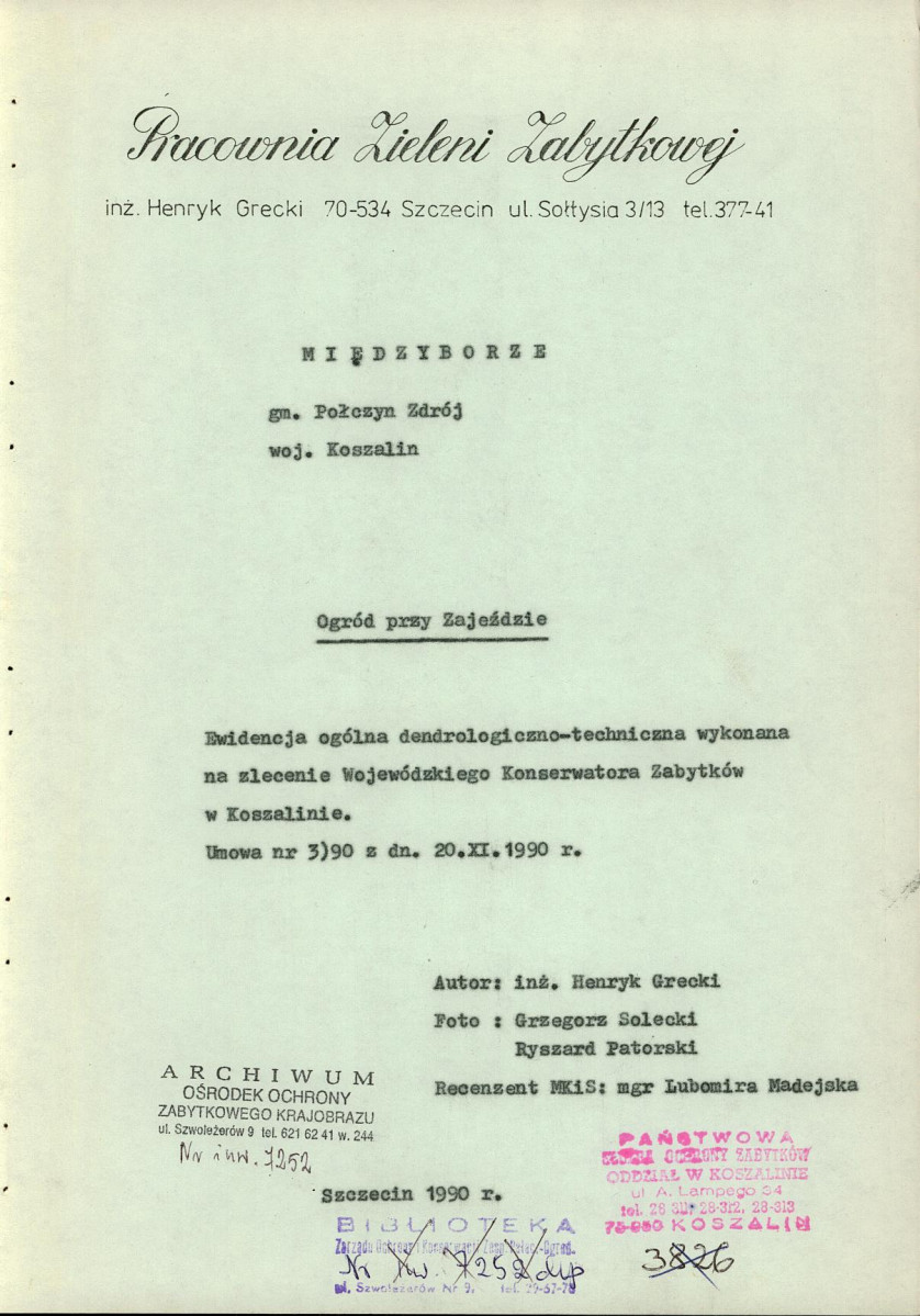 EP - Ewidencja parkowa, skan nr 4