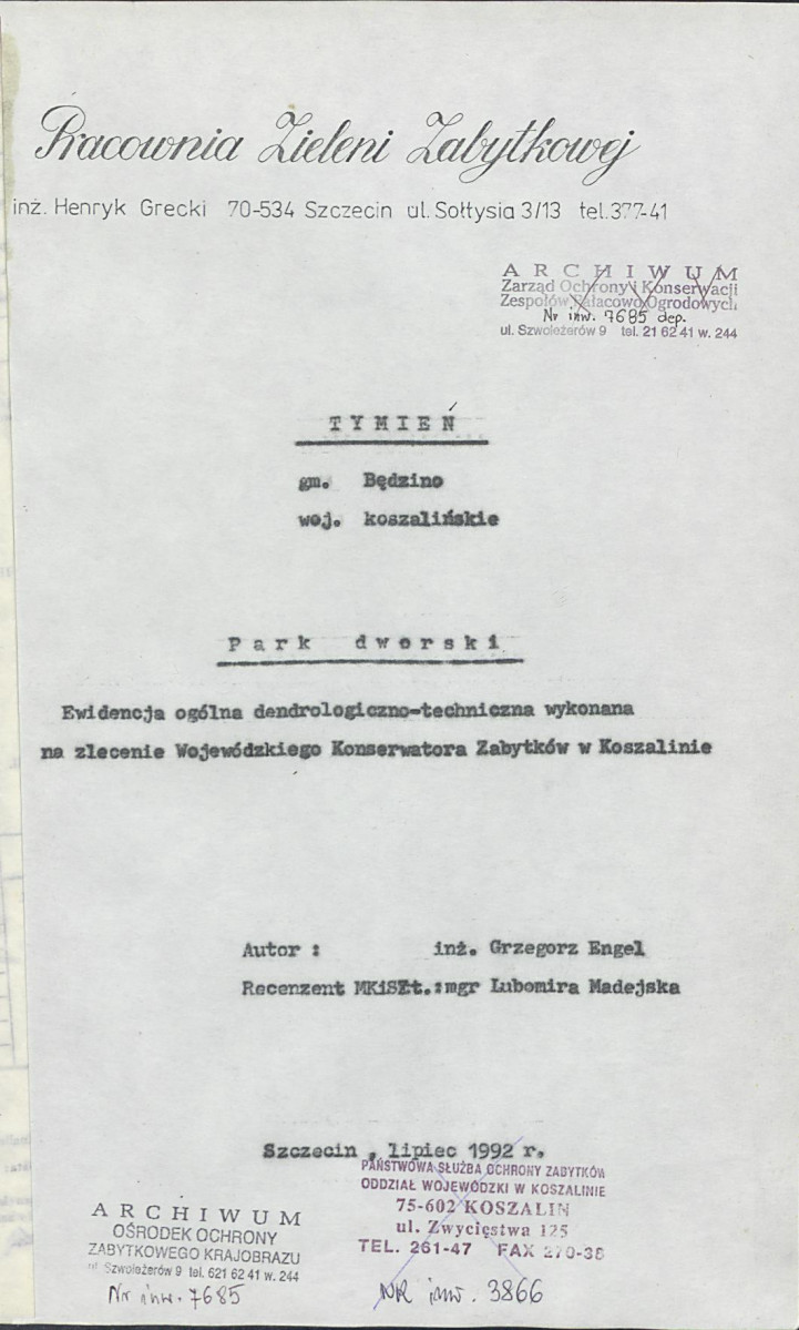 Ewidencja parkowa, skan nr 4