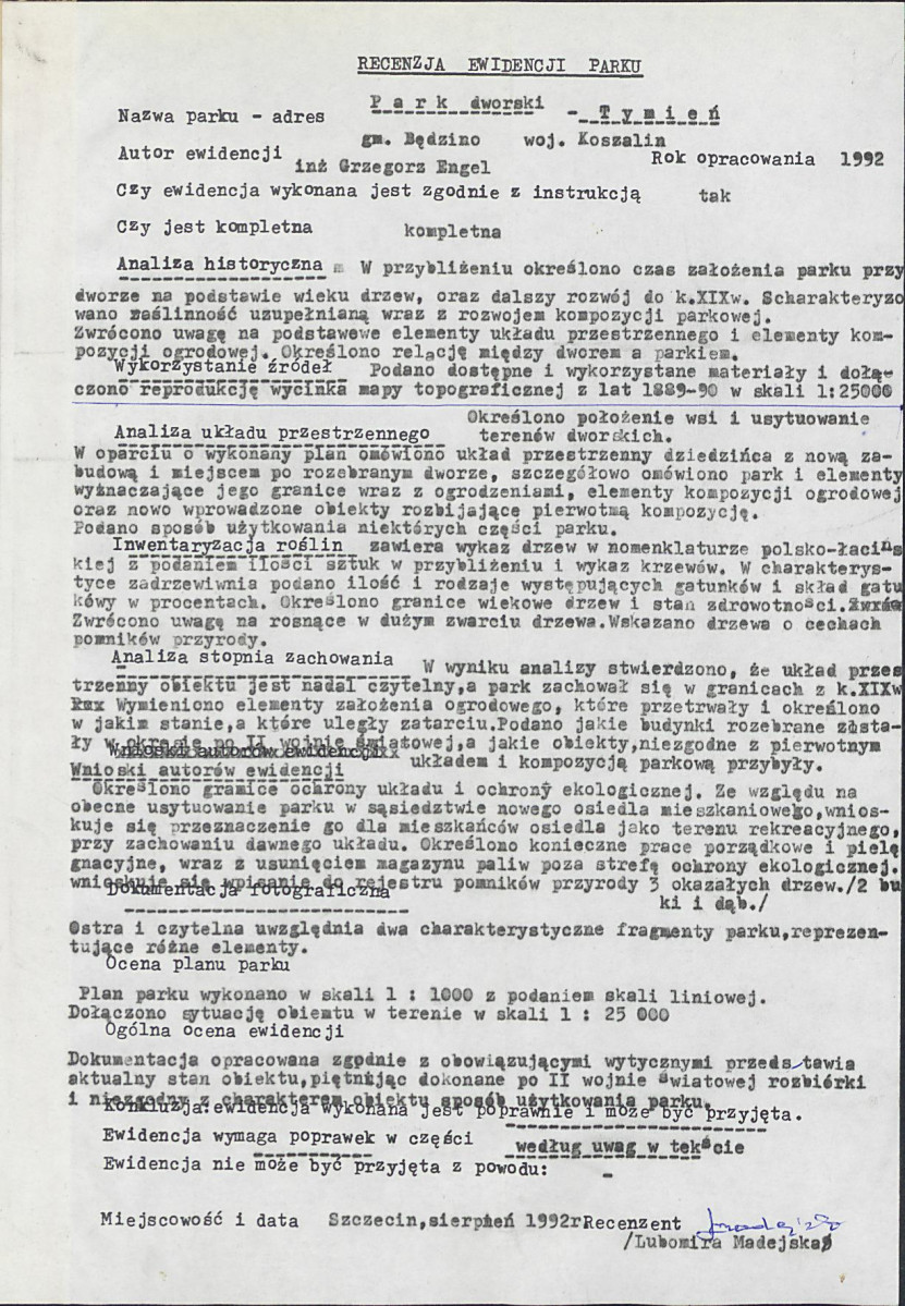 Ewidencja parkowa, skan nr 22