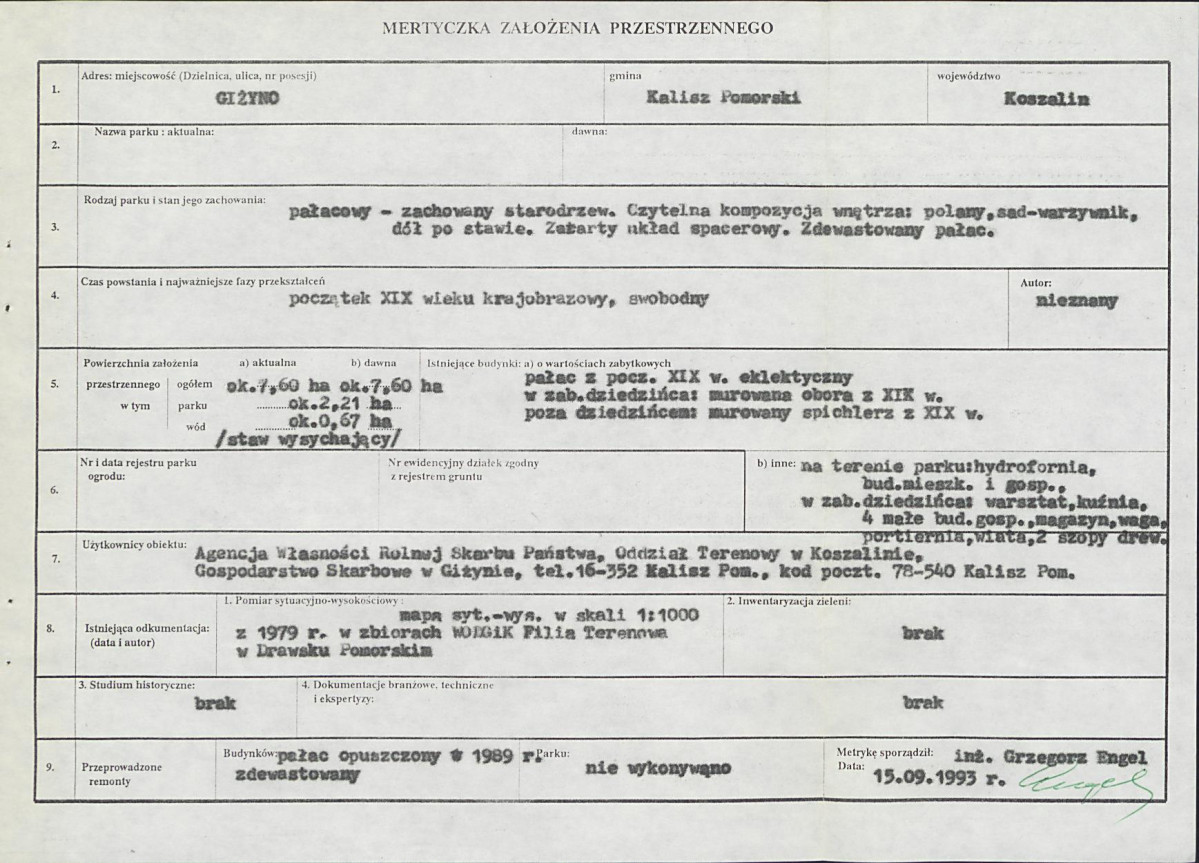 Ewidencja parkowa, skan nr 5