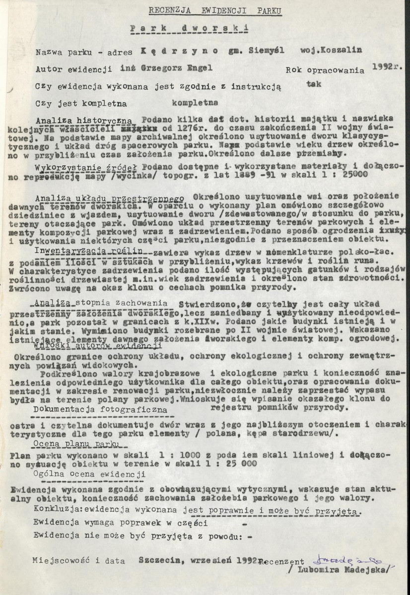 Ewidencja parkowa, skan nr 26