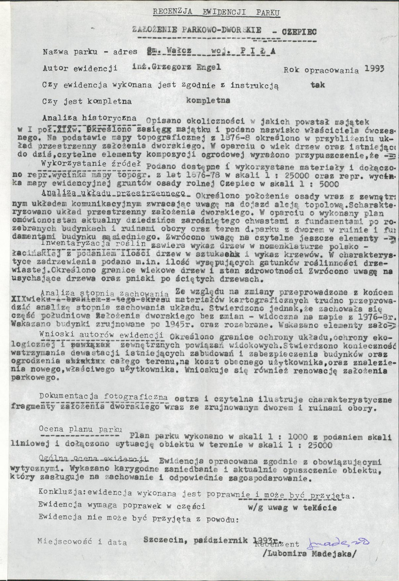 EP - Ewidencja parkowa, skan nr 26