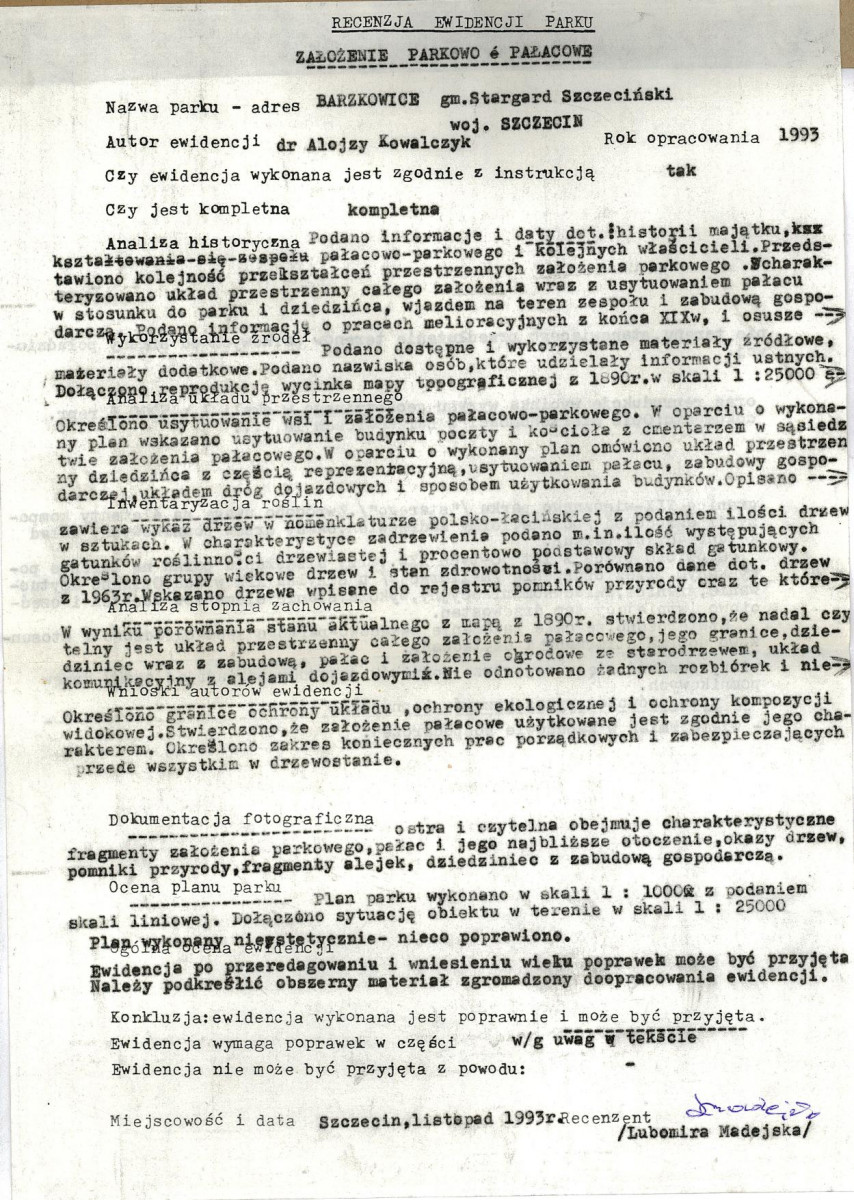 Ewidencja parkowa, skan nr 89