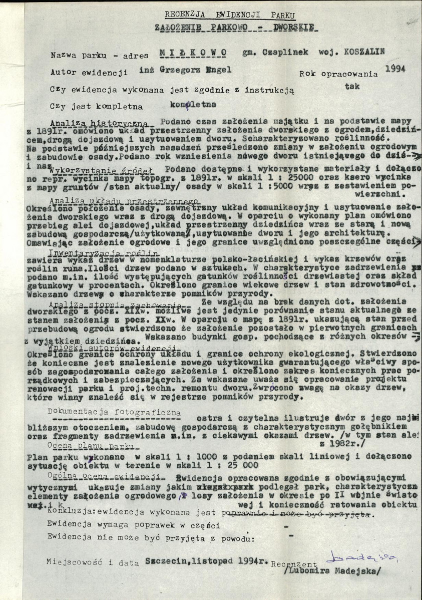 Ewidencja parkowa, skan nr 36