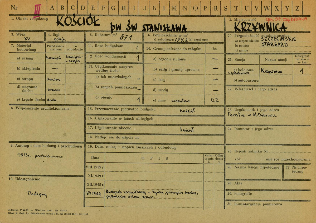 KZ - Karta zielona, skan nr 1