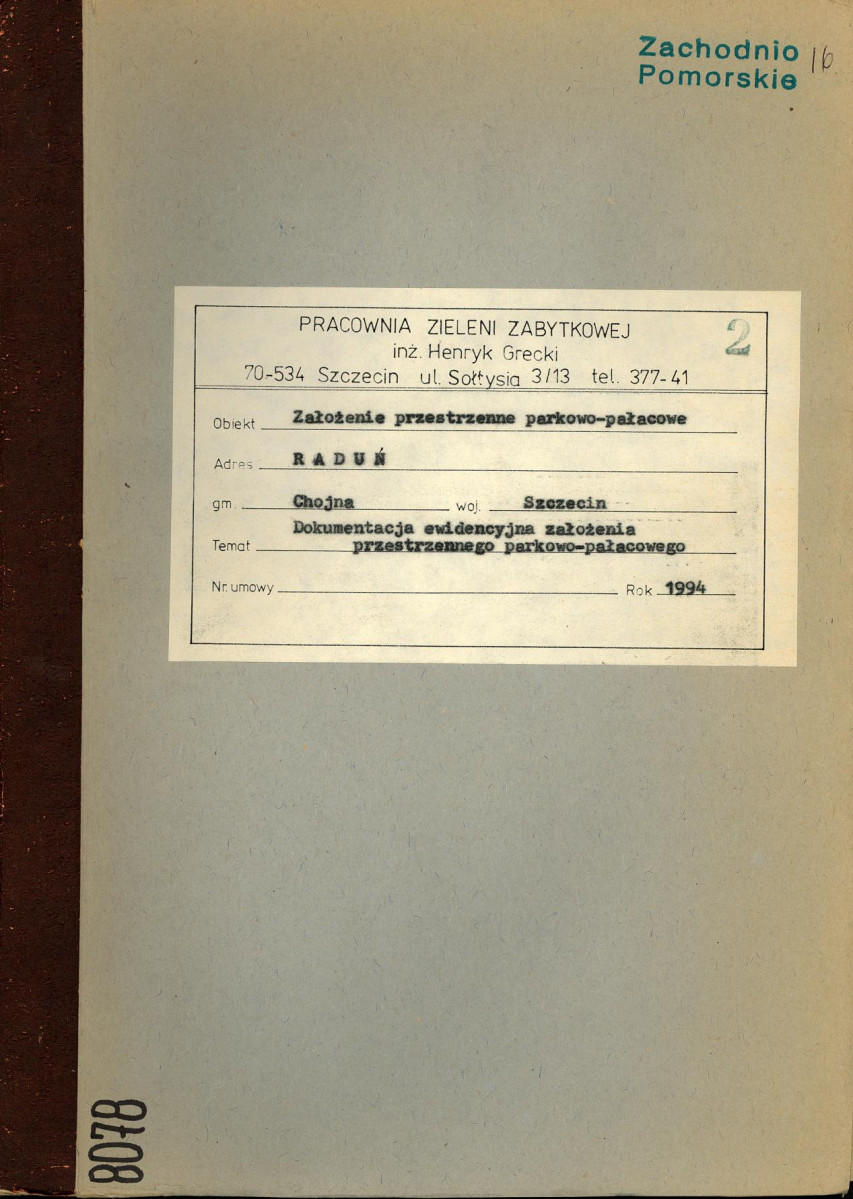 Ewidencja parkowa, skan nr 1