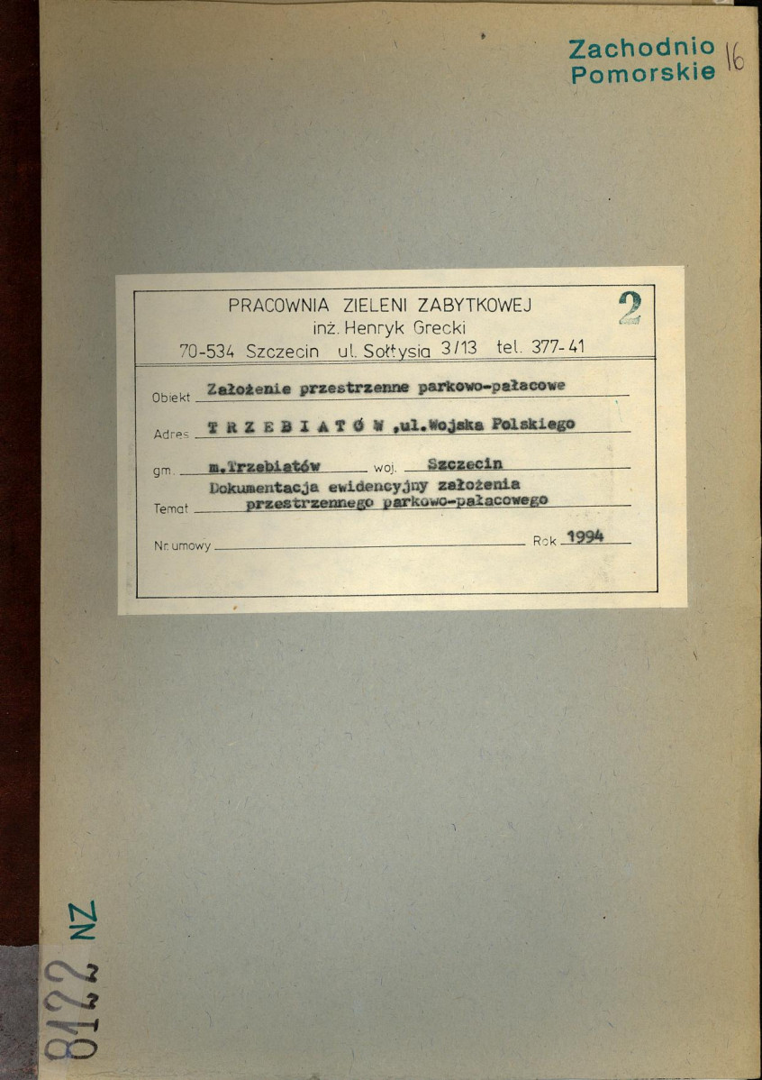 Ewidencja parkowa, skan nr 1