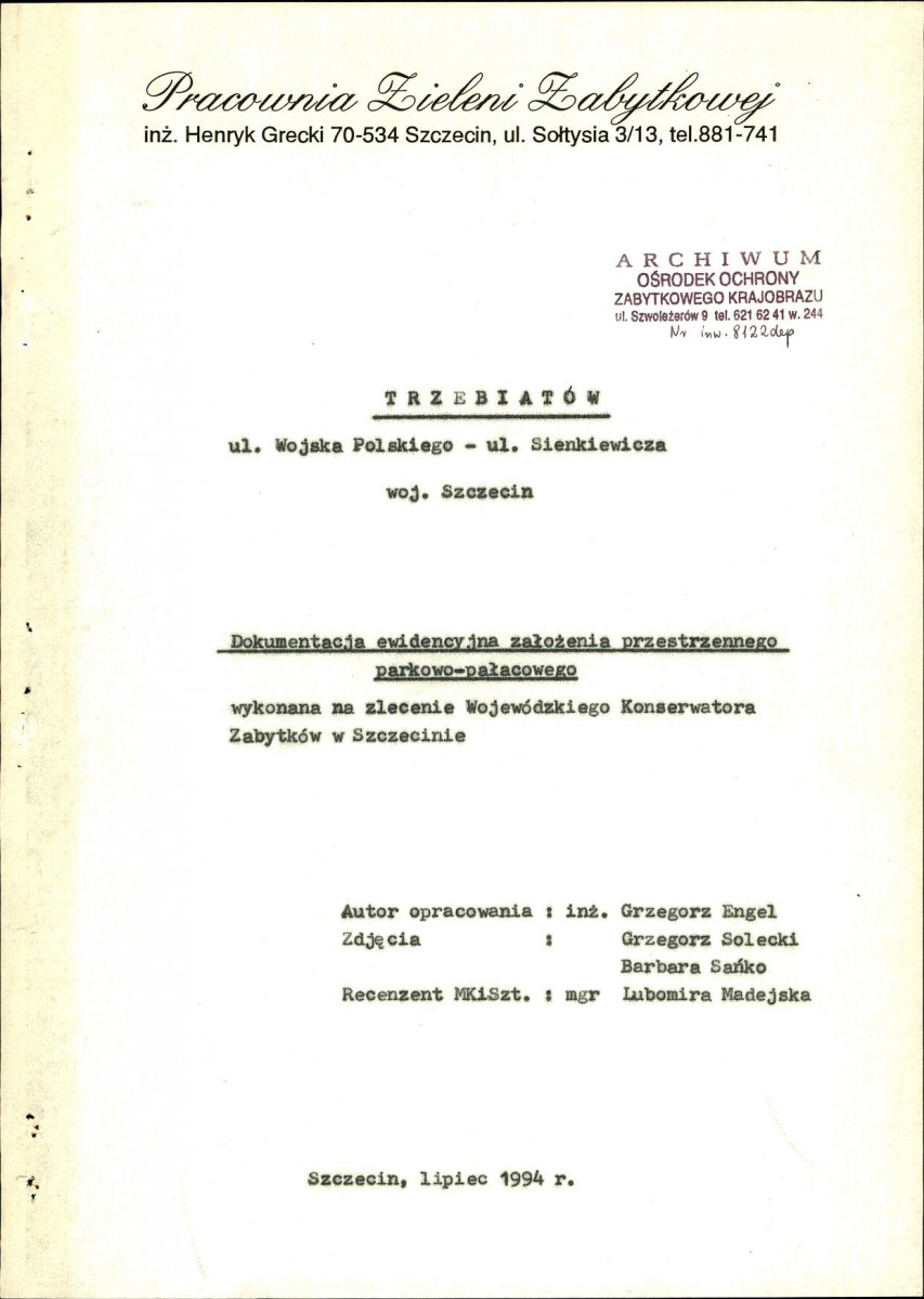 Ewidencja parkowa, skan nr 4