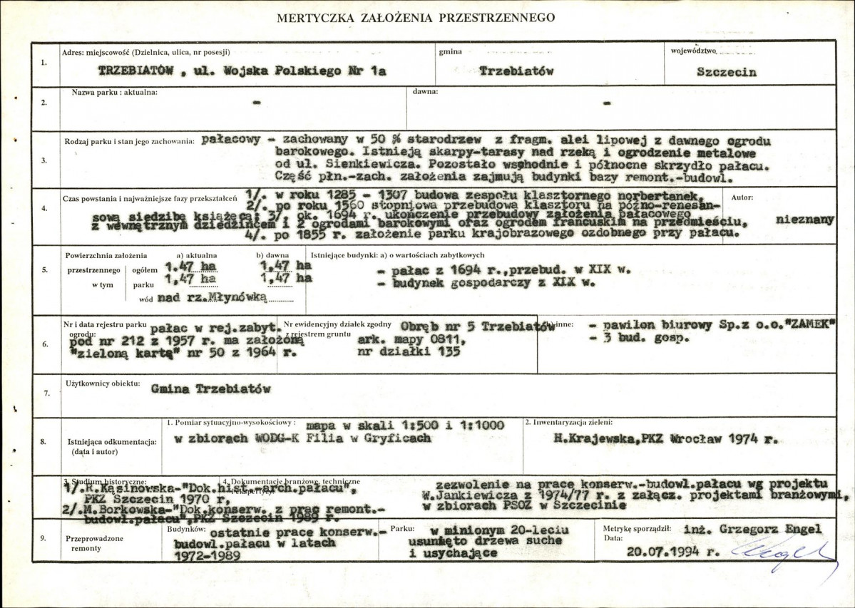 Ewidencja parkowa, skan nr 5