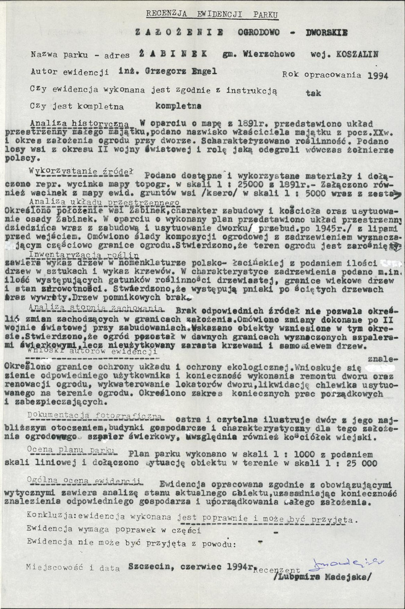 Ewidencja parkowa, skan nr 26