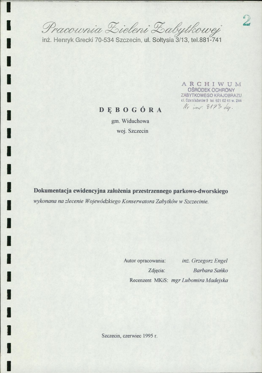 EP - Ewidencja parkowa, skan nr 3