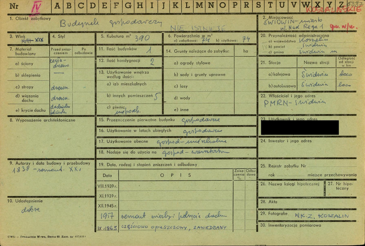 KZ - Karta zielona, skan nr 1