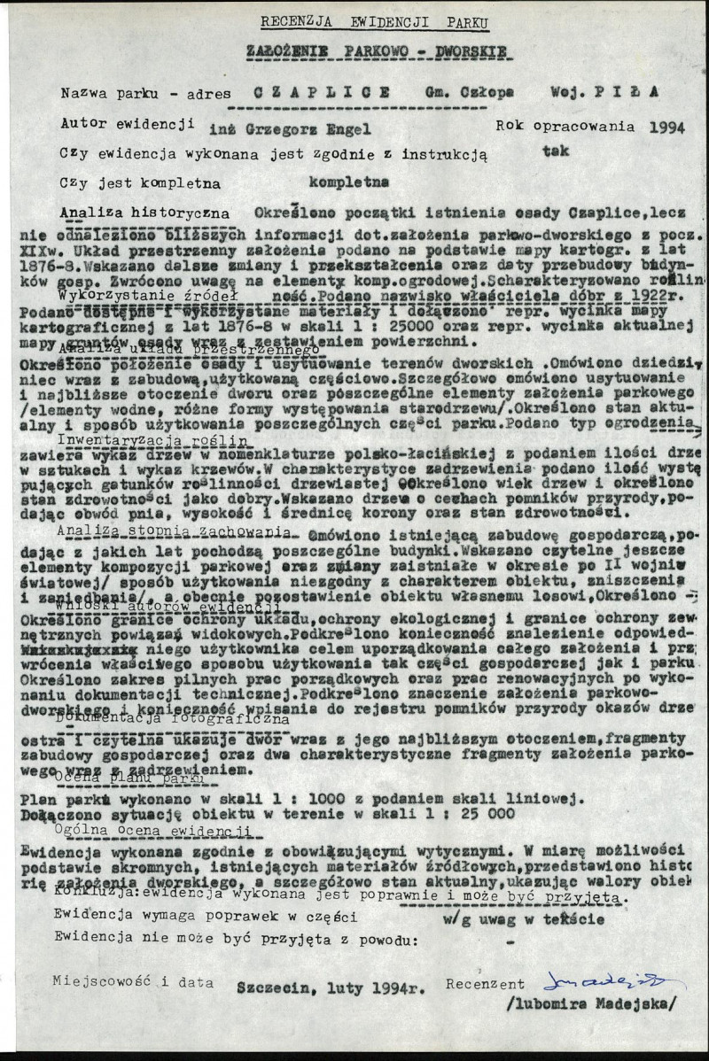 EP - Ewidencja parkowa, skan nr 34