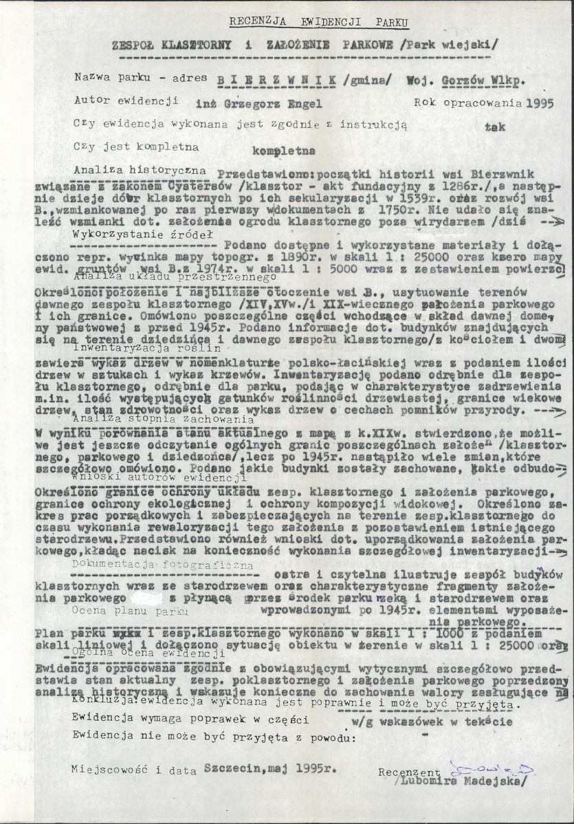 Ewidencja parkowa, skan nr 66