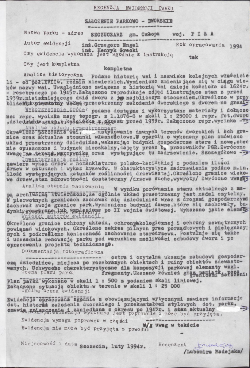 Ewidencja parkowa, skan nr 60