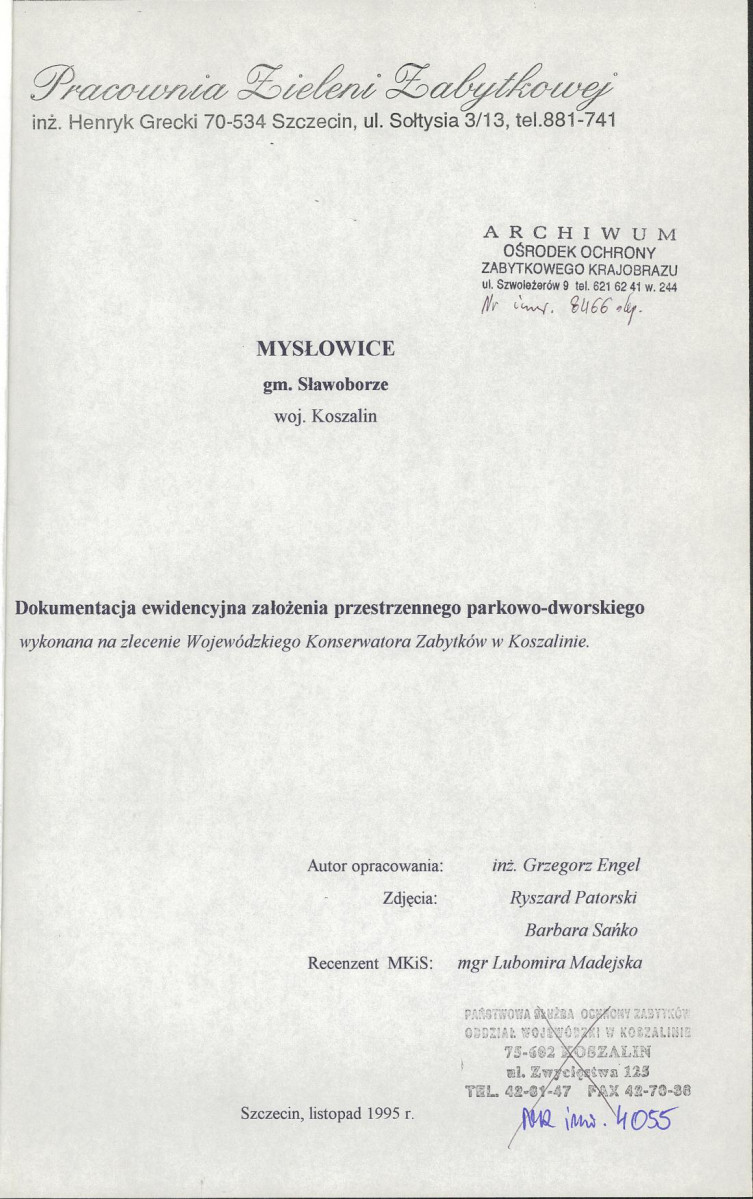 EP - Ewidencja parkowa, skan nr 3