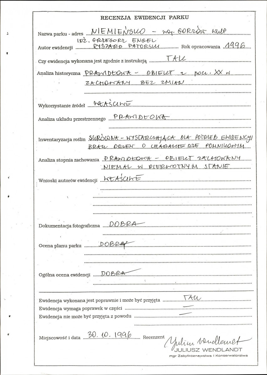 Ewidencja parkowa, skan nr 36