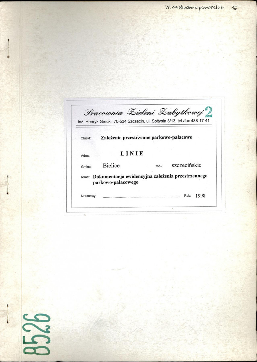 EP - Ewidencja parkowa, skan nr 1