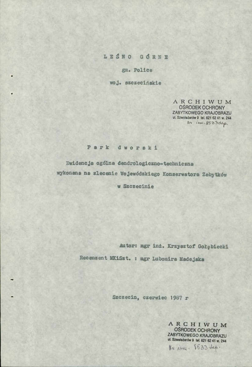 Ewidencja parkowa, skan nr 4