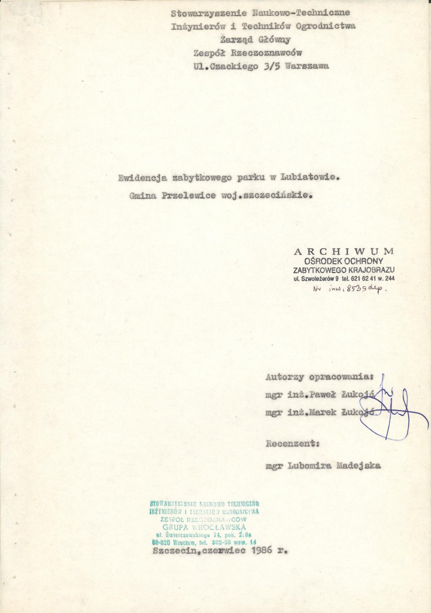 EP - Ewidencja parkowa, skan nr 4